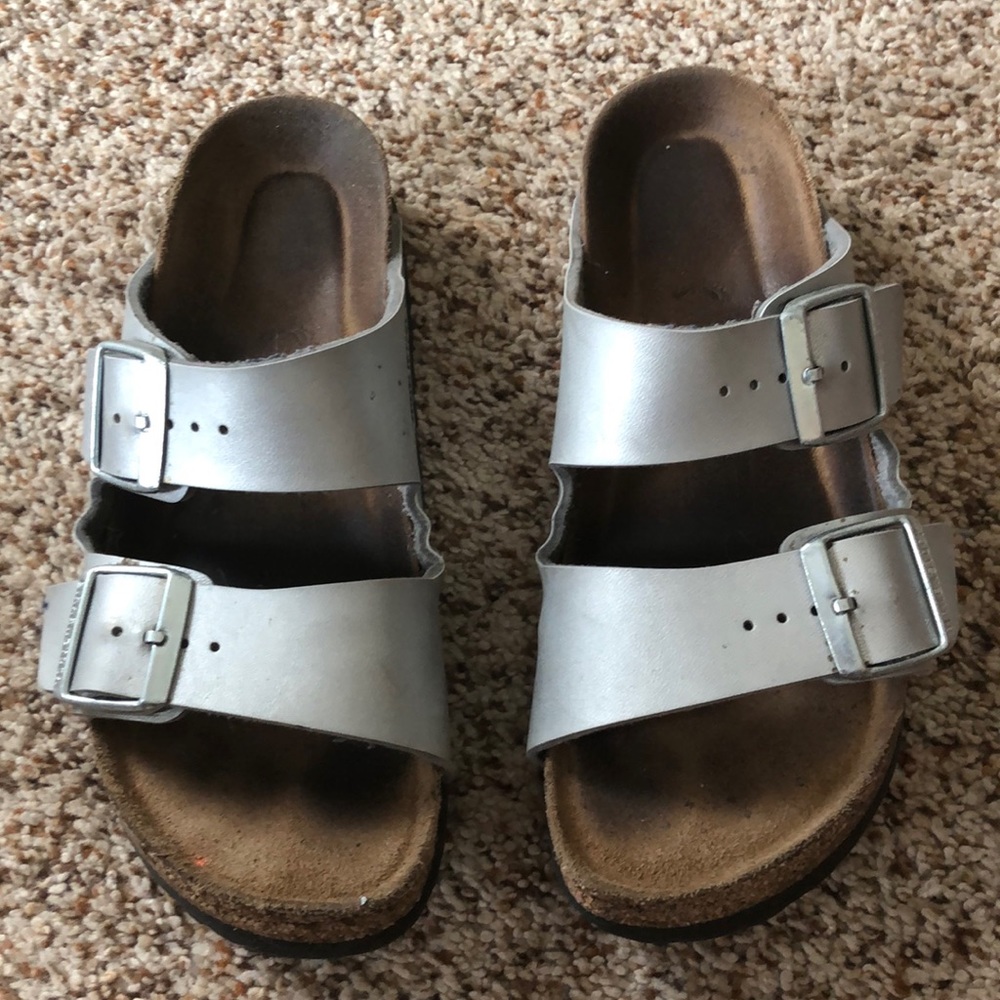 Silver Birkenstock’s